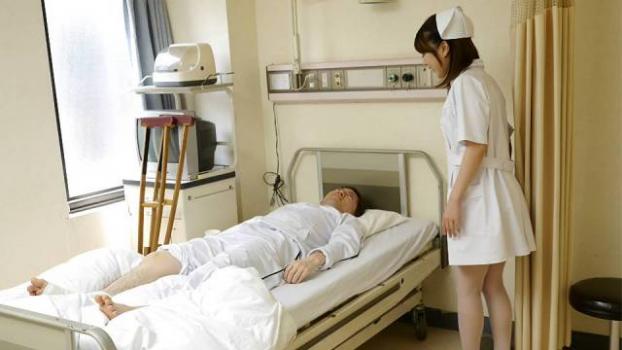 JapanHDV – Reina Wamatsu – Pretty Nurse Reina Wamatsu jerks off her patient for a face full of cum