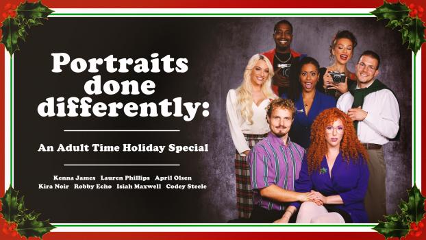 [AdultTime] Kenna James, Lauren Phillips, Kira Noir, April Olsen (Portraits Done Differently: An Adult Time Holiday Special / 12.26.2022)